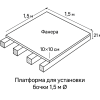 Изготовить подмост для бочки-купели (заказ 75645) изображение 1