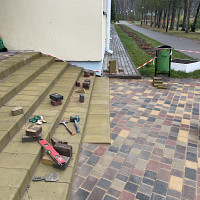 Фотографии для "Укладка тротуарной плитки под ключ"