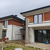 Фотографии для "Штукатурка фасада дома"