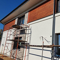 Фотографии для "Штукатурка фасада дома"