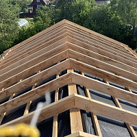 Фотографии для "Монтаж стропильной системы"