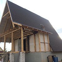 Фотографии для "Монтаж мягкой кровли"