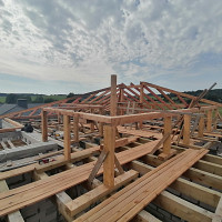 Фотографии для "Монтаж стропильной системы"